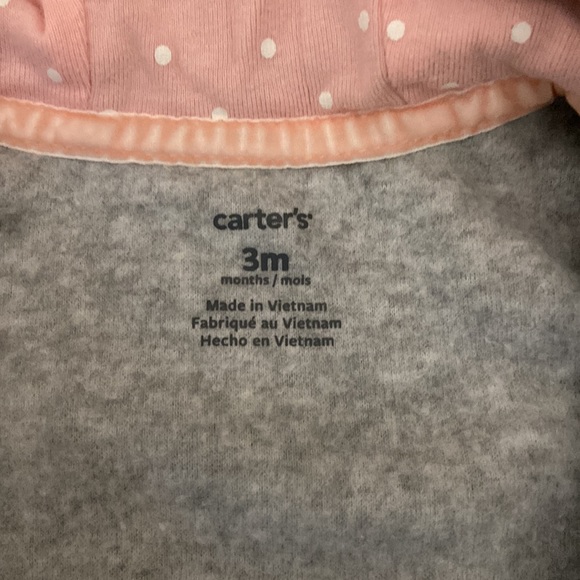 Carters One Piece Outfit Fleece Koala Bear Jumper Baby’s 3m Grey - Picture 6 of 6